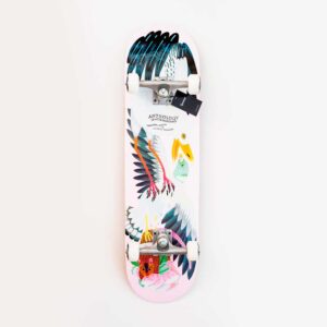 Skateboard anthology diseño life chain - pink