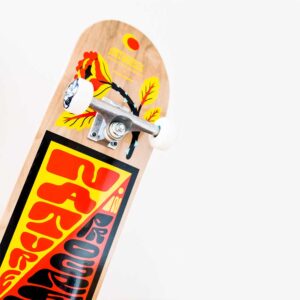 Skateboard anthology lettering - grey light natural