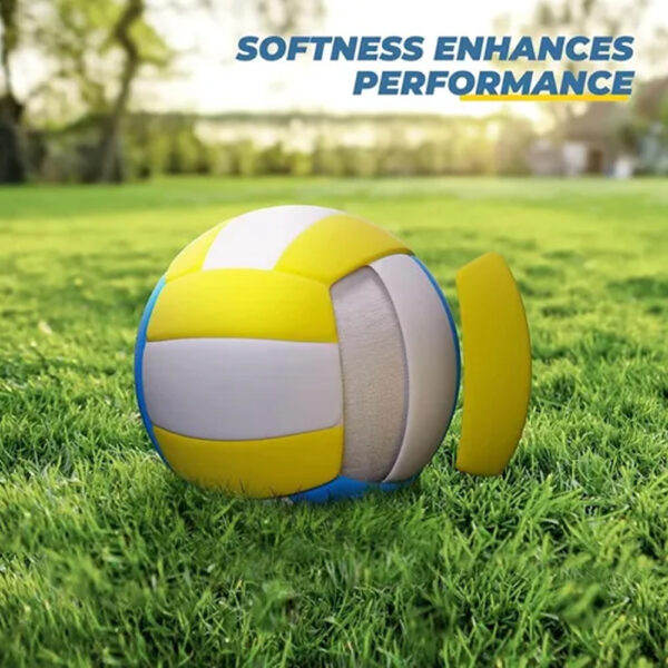 Red De Voleibol Portatil Con Tensor Amarillo
